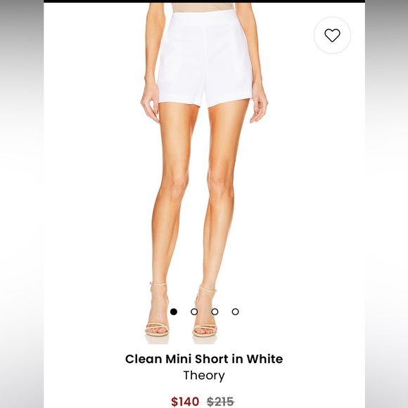 Theory mini utility short white - Picture 7 of 10